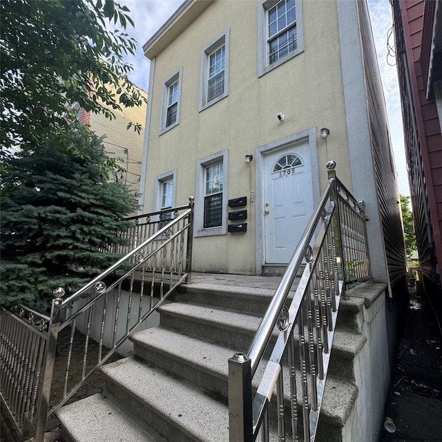 1705 Zerega Ave, Bronx, NY 10462 - entrance to property featuring stucco siding