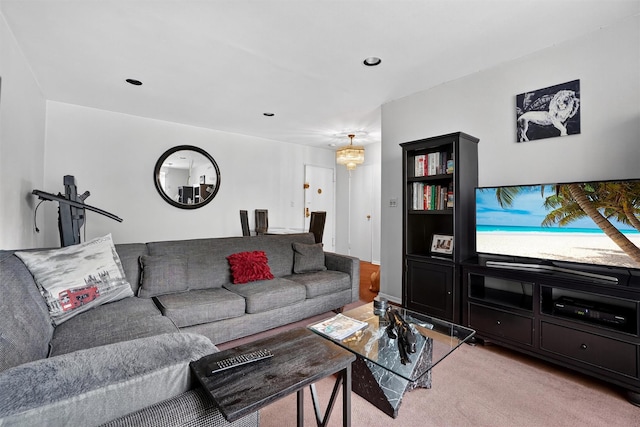 355 Bronx River Rd Unit 4B, Yonkers, NY 10704 - living area with light carpet and recessed lighting