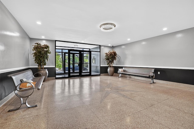 355 Bronx River Rd Unit 4B, Yonkers, NY 10704 - lobby featuring floor to ceiling windows and recessed lighting