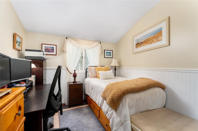22 Woodchuck Ln, East Setauket, NY 11733 - bedroom with a desk and a wainscoted wall