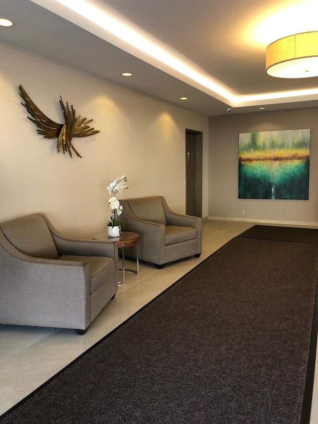 1296 Midland Ave Unit A3, Yonkers, NY 10704 - community lobby with recessed lighting and a security system