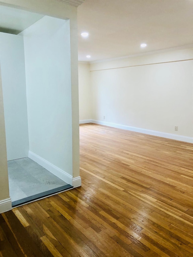 1296 Midland Ave Unit A3, Yonkers, NY 10704 - spare room featuring hardwood / wood-style flooring and recessed lighting