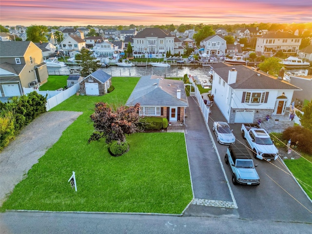 138 Sequams Ln E, West Islip, NY 11795 - aerial view at dusk of a residential view