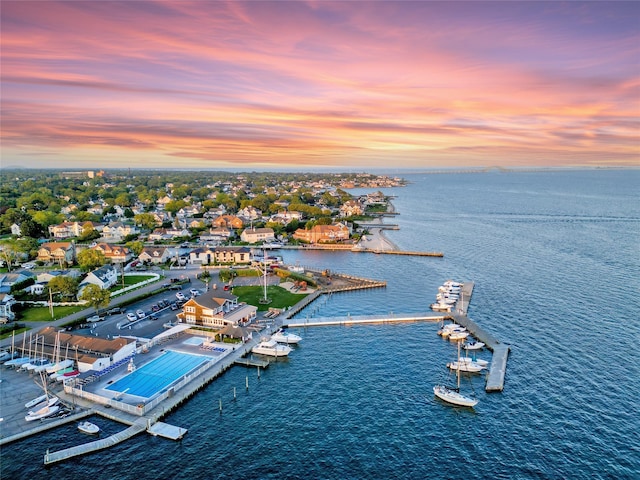 138 Sequams Ln E, West Islip, NY 11795 - aerial view at dusk of a water view