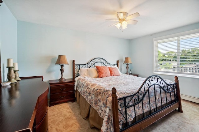 17 Sterling Dr, Lake Grove, NY 11755 - bedroom with light carpet and ceiling fan