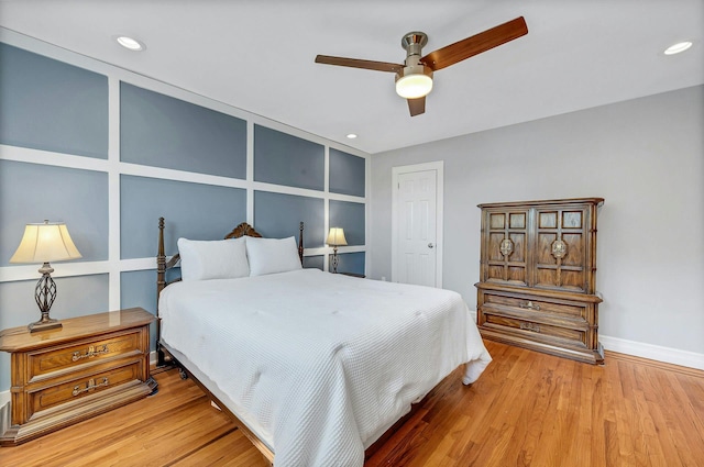2524 Mickle Ave, Bronx, NY 10469 - bedroom featuring wood finished floors, recessed lighting, and ceiling fan
