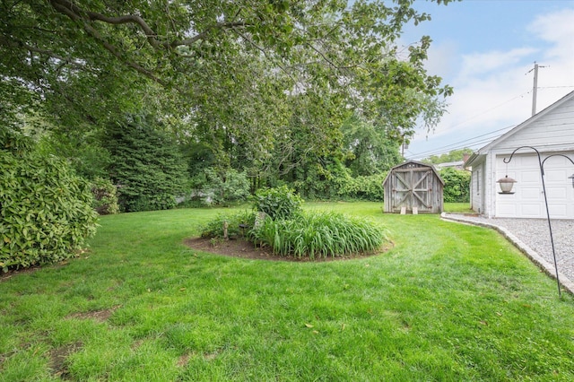 3665 Lufberry Ave, Wantagh, NY 11793 - view of green lawn with a shed