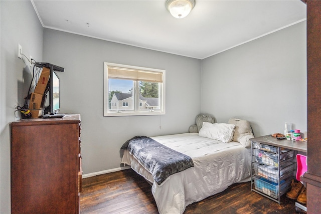 58 Circle Dr, Syosset, NY 11791 - bedroom with wood finished floors and crown molding