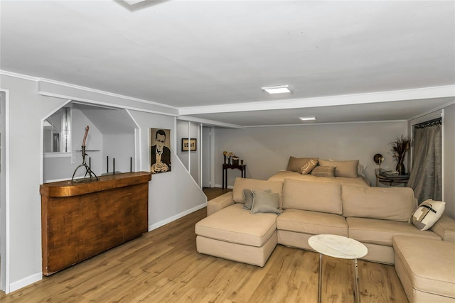 20 Wensley Rd, Plainview, NY 11803 - living room with wood finished floors and baseboards