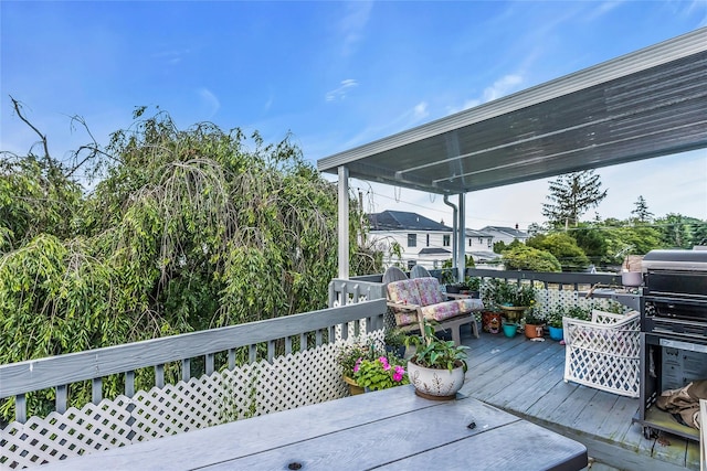 20 Wensley Rd, Plainview, NY 11803 - view of deck