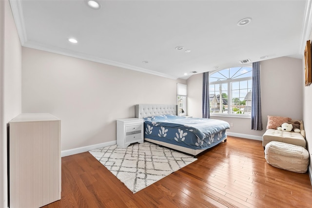 5 Vera Ave, Plainview, NY 11803 - bedroom with wood finished floors, ornamental molding, and recessed lighting