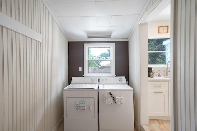 15 Roosevelt Blvd, East Patchogue, NY 11772 - laundry room featuring washer and dryer and light tile patterned floors