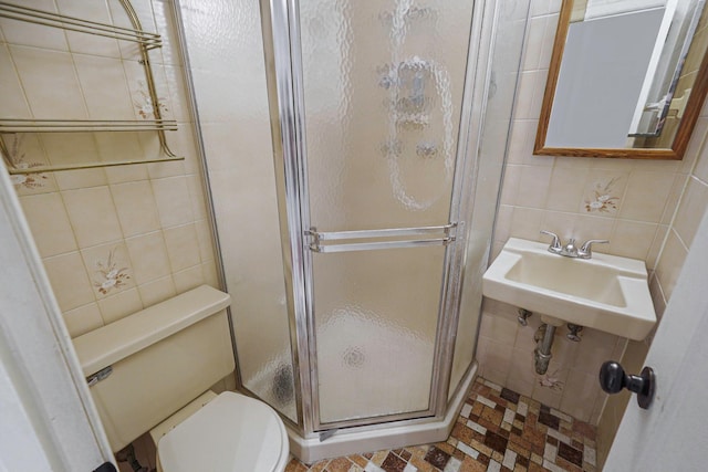 15 Roosevelt Blvd, East Patchogue, NY 11772 - full bath featuring tile walls and a shower stall