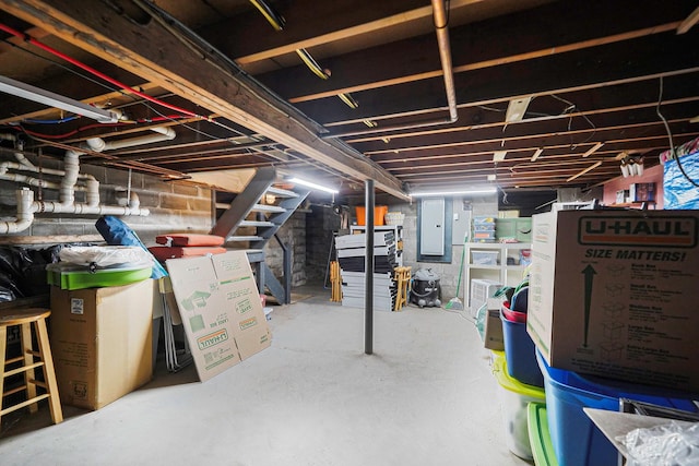 15 Roosevelt Blvd, East Patchogue, NY 11772 - unfinished below grade area featuring electric panel