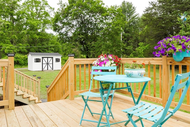 47 Clay Hill Rd, Tivoli, NY 12583 - wooden terrace with a yard and a storage unit