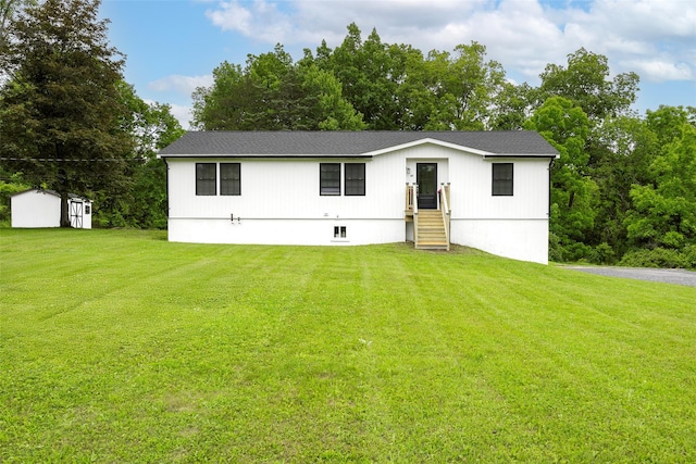 47 Clay Hill Rd, Tivoli, NY 12583 - view of front of property featuring a front lawn and a storage unit