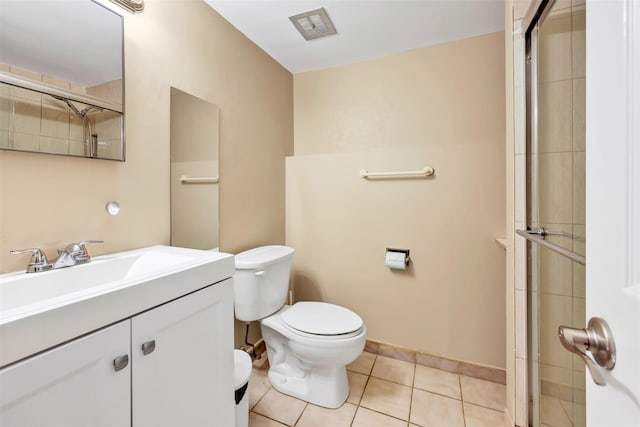 5 Medford Pl, Nanuet, NY 10954 - bathroom with tile patterned flooring, vanity, and tiled shower