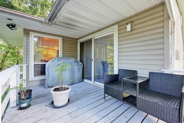 5 Medford Pl, Nanuet, NY 10954 - wooden terrace with grilling area
