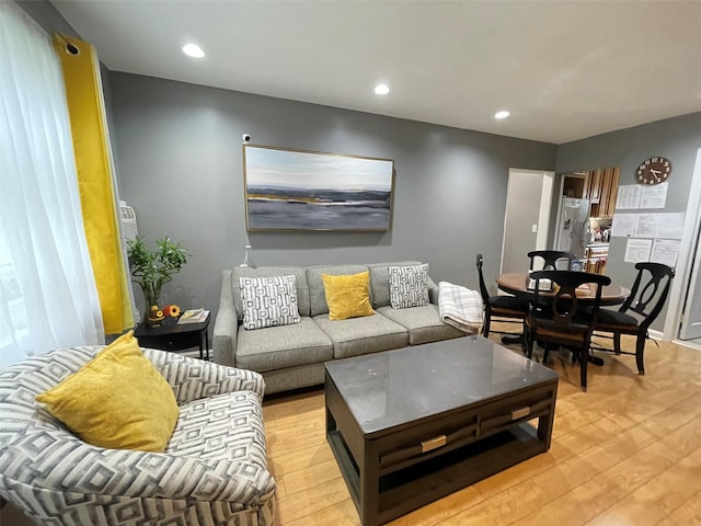 252-23 63rd Ave Unit 1Fl, Little Neck, NY 11362 - living room with light wood-type flooring and recessed lighting