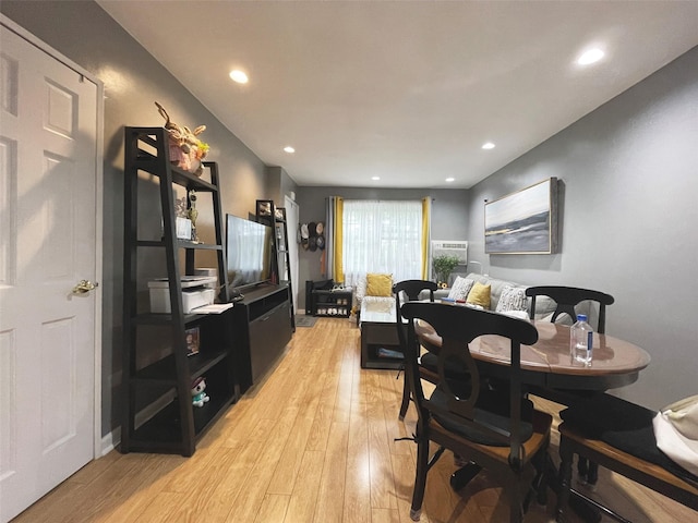 252-23 63rd Ave Unit 1081, Little Neck, NY 11362 - dining room with light wood finished floors and recessed lighting