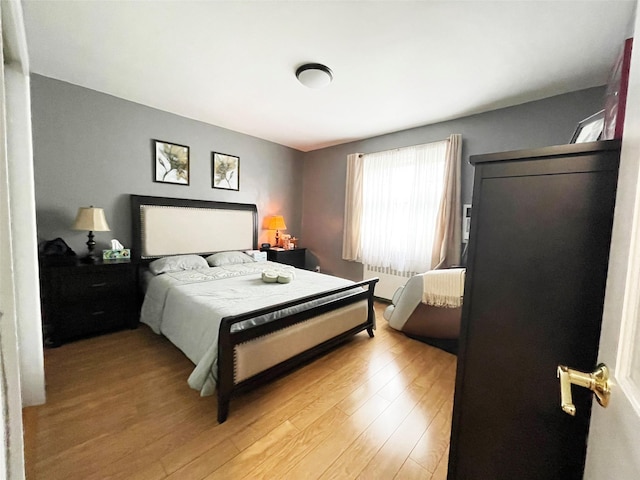 252-23 63rd Ave Unit 1081, Little Neck, NY 11362 - bedroom with light wood-style floors and radiator