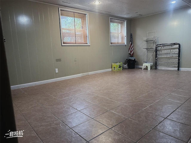 141-31 25th Rd, Flushing, NY 11354 - below grade area featuring tile patterned flooring and baseboards