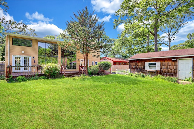 89 Circuit Rd, Bellport, NY 11713 - view of yard with a deck