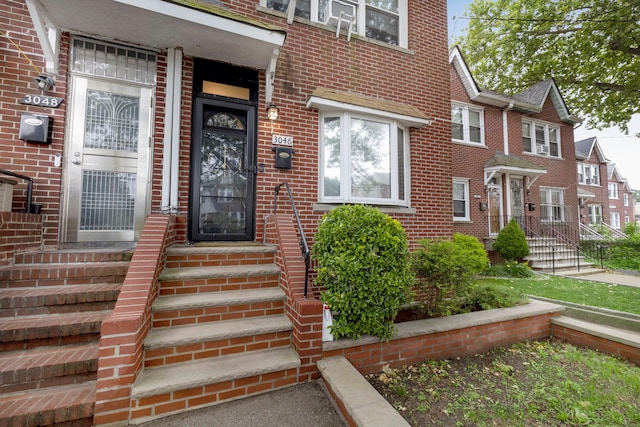 3046 Coddington Ave, Bronx, NY 10461 - view of exterior entry with brick siding