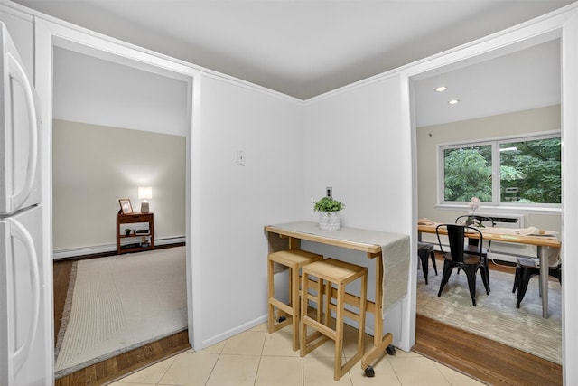 13 Scenic Unit J, Croton-On-Hudson, NY 10520 - dining area featuring baseboard heating and recessed lighting