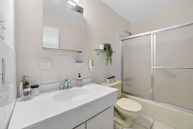 13 Scenic Unit J, Croton-On-Hudson, NY 10520 - bathroom featuring vanity, combined bath / shower with glass door, and tile patterned flooring
