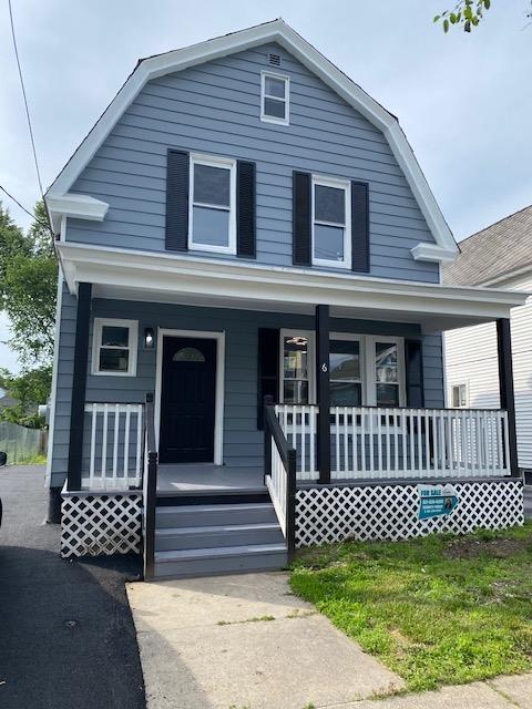 6 Elbert St, Call Listing Agent, NY 12304 - view of front of property with a gambrel roof and a porch