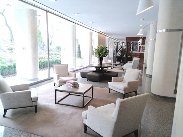 200 E 66th St Unit B1503, New York Manhattan, NY 10065 - community lobby featuring expansive windows