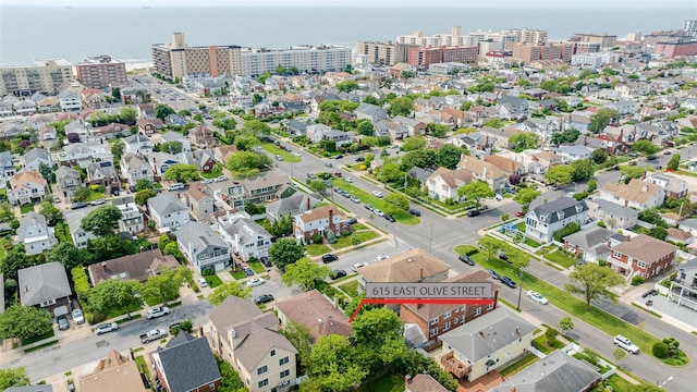 615 E Olive St, Long Beach, NY 11561 - aerial view of property's location featuring a large body of water and nearby suburban area
