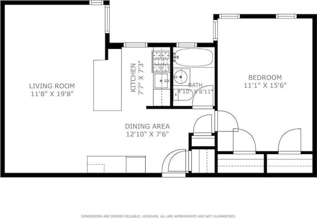 9707 4th Ave Unit 3R, Brooklyn, NY 11209 - view of room layout