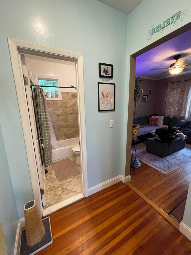 126 Tanglewylde Rd, Lake Peekskill, NY 10579 - hallway featuring wood finished floors