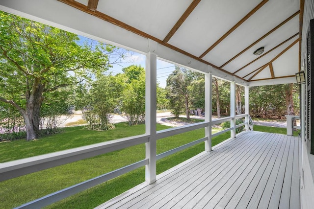 4 Cooks Ln, Westhampton, NY 11977 - deck with a lawn