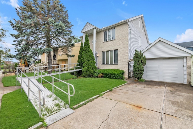 230 Mosher Ave, Woodmere, NY 11598 - view of front facade with driveway and a garage