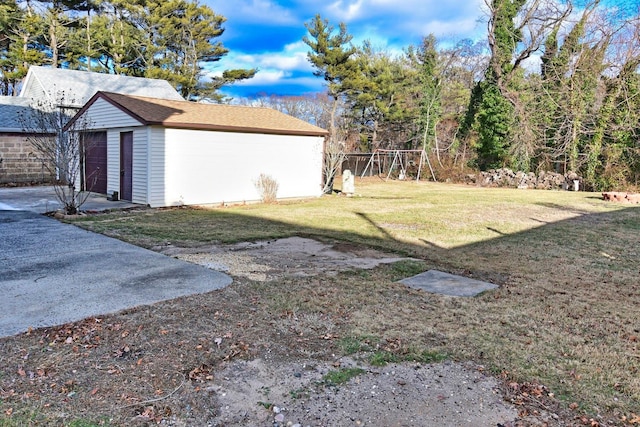 467 Carlls Path, Deer Park, NY 11729 - view of green lawn with an outbuilding