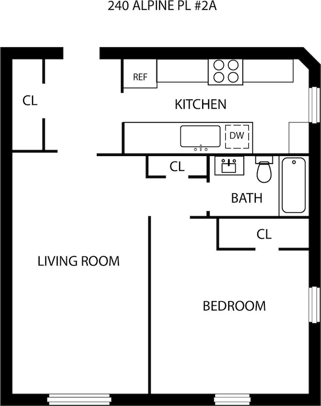 240 Alpine Pl Unit 2A, Eastchester, NY 10707 - view of property floor plan