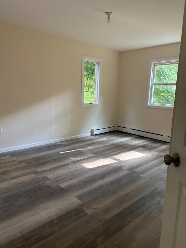 270 N Highland Ave, Pearl River, NY 10965 - unfurnished room featuring dark wood-type flooring and baseboard heating