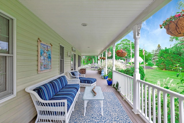 600 Shipyard Ln, East Marion, NY 11939 - view of wooden porch