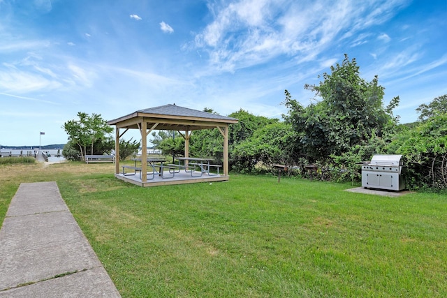 600 Shipyard Ln, East Marion, NY 11939 - view of green lawn with a gazebo