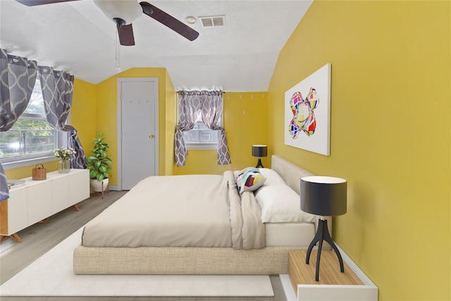 313 Concord Rd, Yonkers, NY 10710 - bedroom featuring lofted ceiling, wood finished floors, and ceiling fan