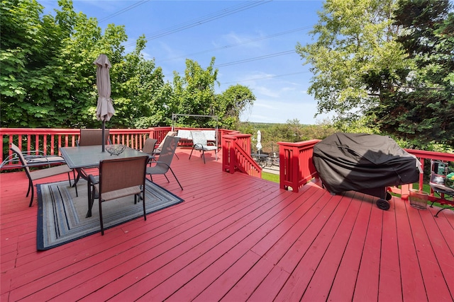 313 Concord Rd, Yonkers, NY 10710 - deck with outdoor dining area and area for grilling