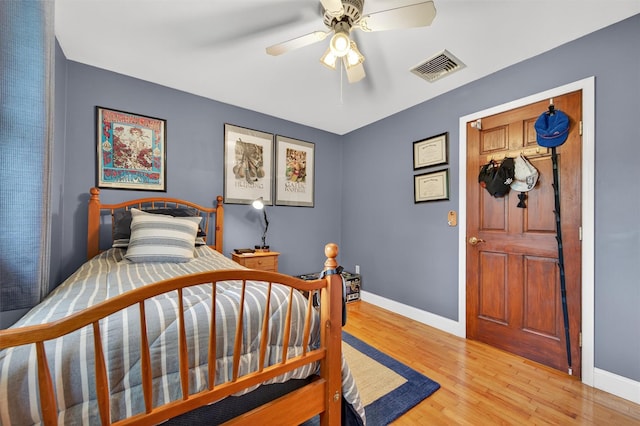 19 Ridgeview Ter, Goshen, NY 10924 - bedroom featuring light wood-type flooring and ceiling fan