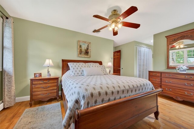 19 Ridgeview Ter, Goshen, NY 10924 - bedroom with light wood-style floors and a ceiling fan