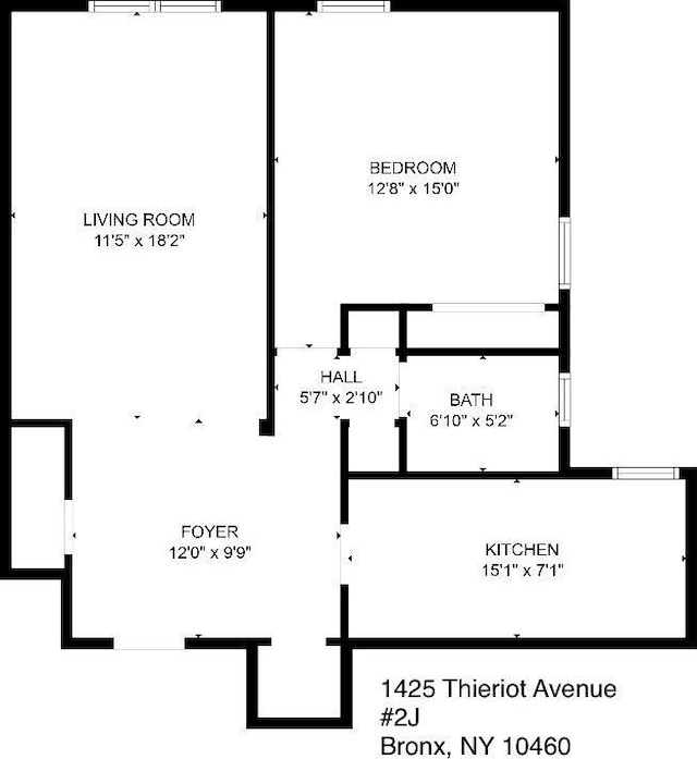 1425 Thieriot Ave Unit 2J, Bronx, NY 10460 - view of room layout