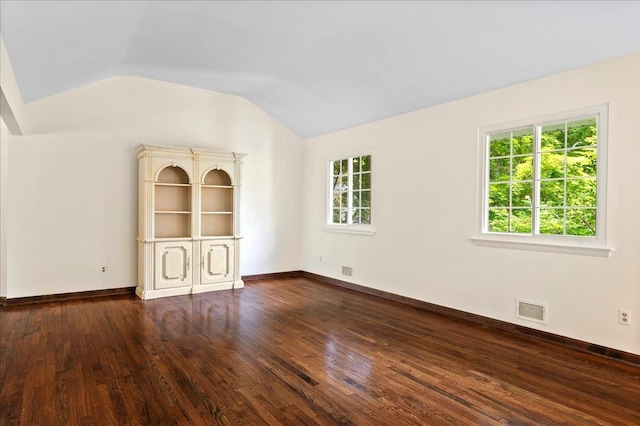 205 Radcliff Dr, Nyack, NY 10960 - unfurnished room with vaulted ceiling and hardwood / wood-style flooring