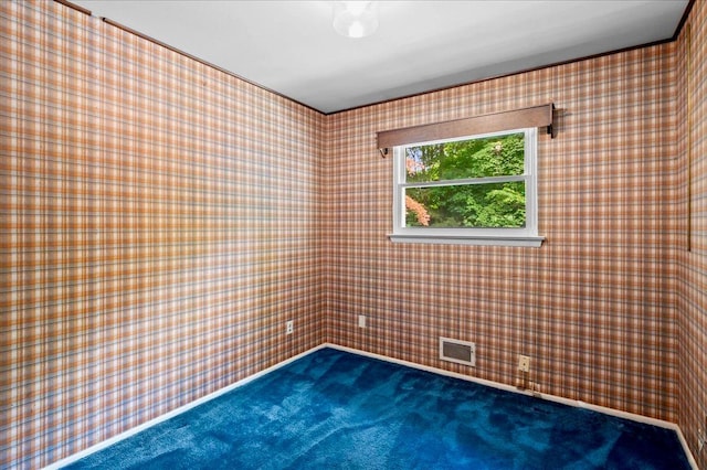 205 Radcliff Dr, Nyack, NY 10960 - carpeted spare room featuring wallpapered walls