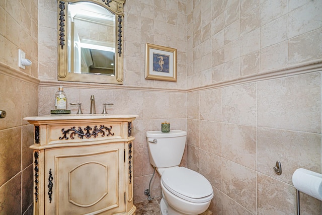 66 Normalee Rd, Staten Island, NY 10305 - bathroom with vanity and tile walls